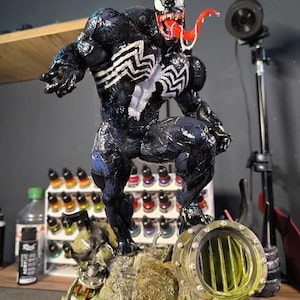 Custom 3D Printed Venom Figure – Handcrafted, Collectible, Detailed & Painted Statue