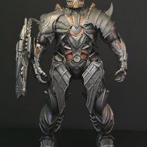 Megatron Figure | Transformers Inspired Collectible Statue | Hand Painted Resin Model | Decepticon Leader Figurine