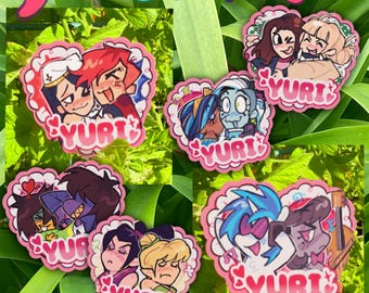 Yuri Time Stickers | Pack Five