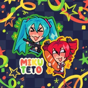TETO + HATSUNE MIKU | Vocaloid Aufkleber