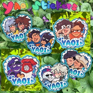 Pegatinas Yaoi Time / Paquete cinco