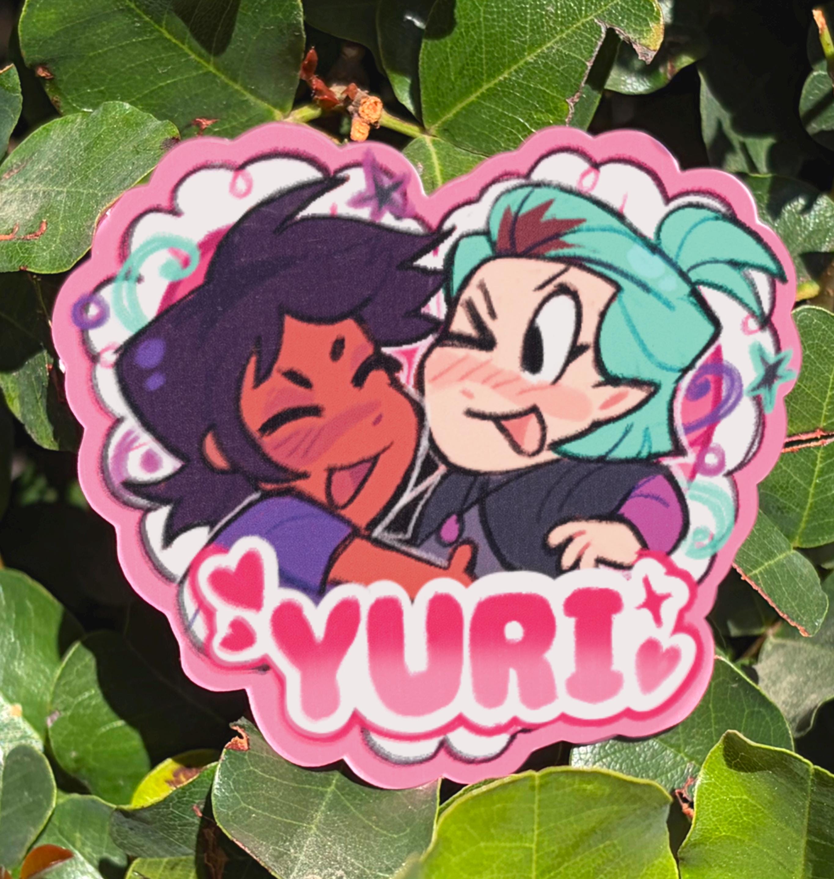 Yuatari Sticky Yuri Time Stickers | Pack Two - Etsy