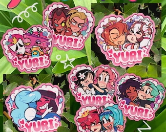 Yuri Time Stickers | Pack Two