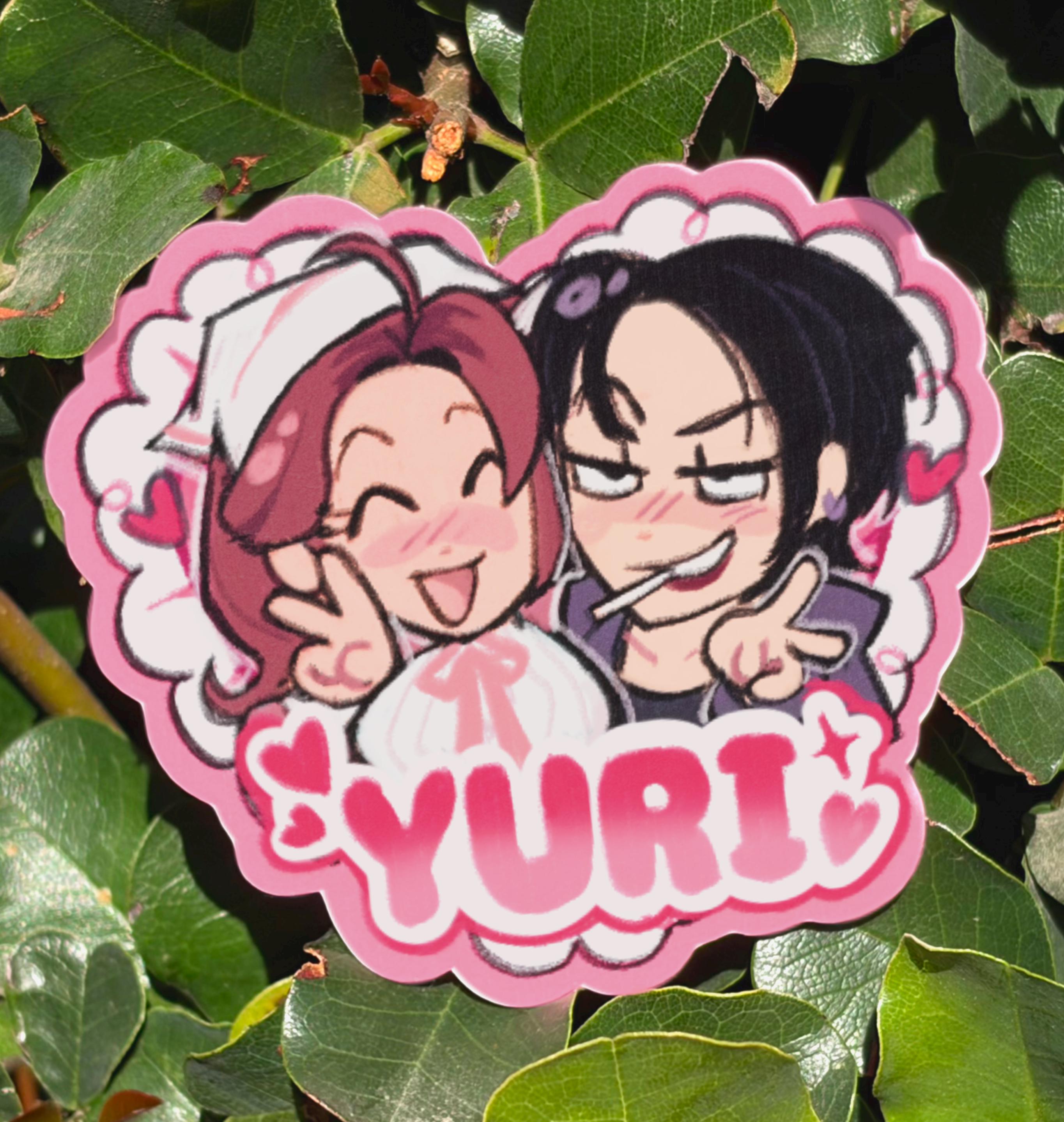 Yuatari Sticky Yuri Time Stickers | Pack Three - Etsy