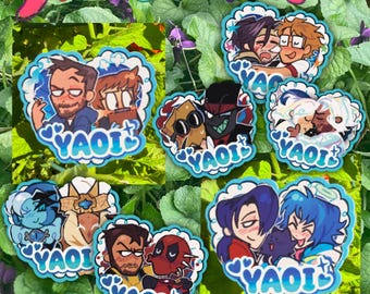 Yaoi Time Stickers | Pack Three