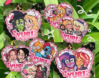 Yuri Time Stickers | Pack Three