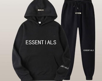 Essentials Trainingsanzug | Übergroßes Hoodie & Jogger-Set | Unisex Streetwear-Set | Minimalistische Loungewear | Angst vor Gott inspiriert Outfit