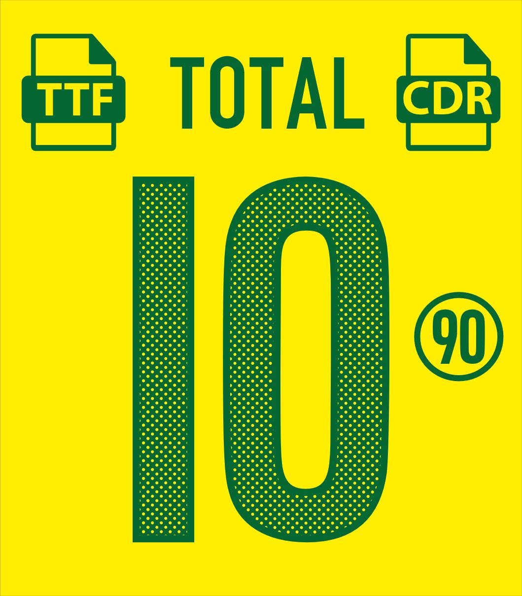 New Font Vector Jersey Total 90 2025-2026 / Font *OTF | *ai| *PDF