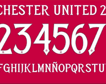 New Font Vector Jersey Manchester United 2025-2026 / Font *OTF