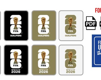 Soccer Patches SVG Bundle 2026 | Football Jersey Badges Cdr Pdf AI SVG | World Tournament Patch Pack Digital Download