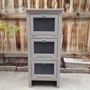 DIY Rustic Vegetable Bin Cabinet Plan: Farmhouse Kitchen Storage (PDF)