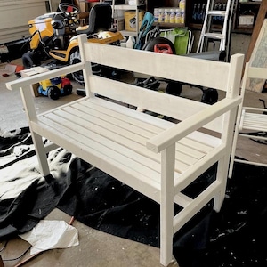 DIY Wood Patio Bench Build Plan (PDF Download)
