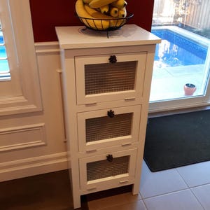 Farmhouse Vegetable Bin Cabinet Plan: DIY Pantry Organizer (PDF Plans)