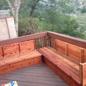 DIY Sectional Sofa Plan: Outdoor Wood Couch with End Table (PDF)