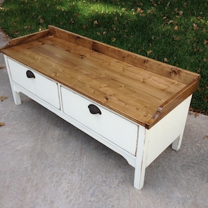 DIY Storage Bench Build Plan: Entryway Bench with Drawers (PDF File)