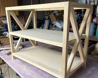 Bouwplan Rustic X-consoletafel: doe-het-zelf boerderijdecor (pdf-patroon)
