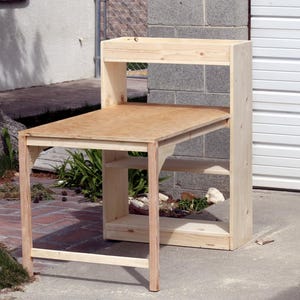 Kids Art Table Building Plan PDF | DIY Craft Desk with Storage | Children's Desk Digital Download |Play station Easy Beginner Wood Project