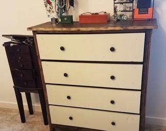 DIY Wooden Dresser Plan PDF: 4-Drawer Narrow Chest (Digital Download