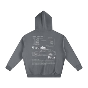 Custom Car Hoodie/Colored with Tapstitch, Personalized Design for Car Enthusiasts, Full-Back Print, Unique Vehicle Art, Gift for Car Lovers,