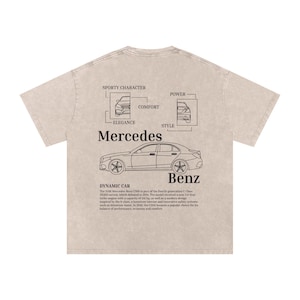Custom Car Oversize T-Shirt/Colored with Tapstitch, Personalized Design for Car Enthusiasts, Full-Back Print, Unique Art, Gift for man