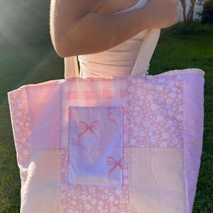 Handmade patchwork tote bag!