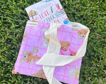 Handmade Book Cover, Bible Cover with Bow Tie
