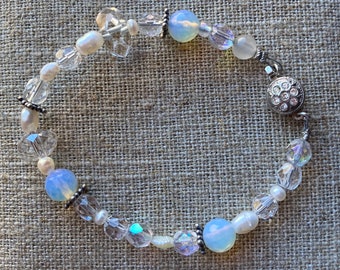 Crystal and Opalite bracelet