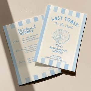 Letzter Toast auf der Küste Bachelorette Reiseplan Küsten Bach Party laden Strand Bachelorette Strandwochenende ein