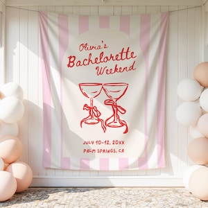 Pink Bachelorette Invitation Pink Bach Itinerary Bachelorette Party Invite Bachelorette Weekend Itinerary Pink Bach Theme Itinerary Custom image 11
