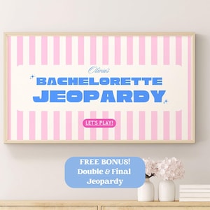 Bachelorette Jeopardy Game Template Bachelorette Jeopardy Trivia Game Editable Canva Template Bachelorette Party Bridal Shower Game Hen