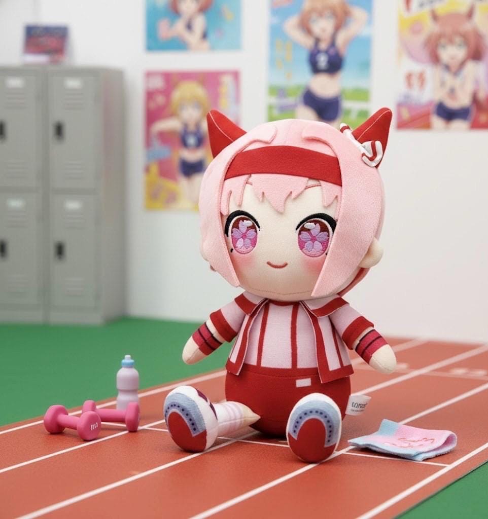 Haru Urara Plush Inspired by Uma Musume - Luminous Collector's
