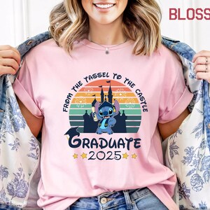 From the Tassel To Castle Shirt, Disney-Inspired Graduation 2025 Trip Shirt, Graduation 2025 T-Shirt, Seniors 2025