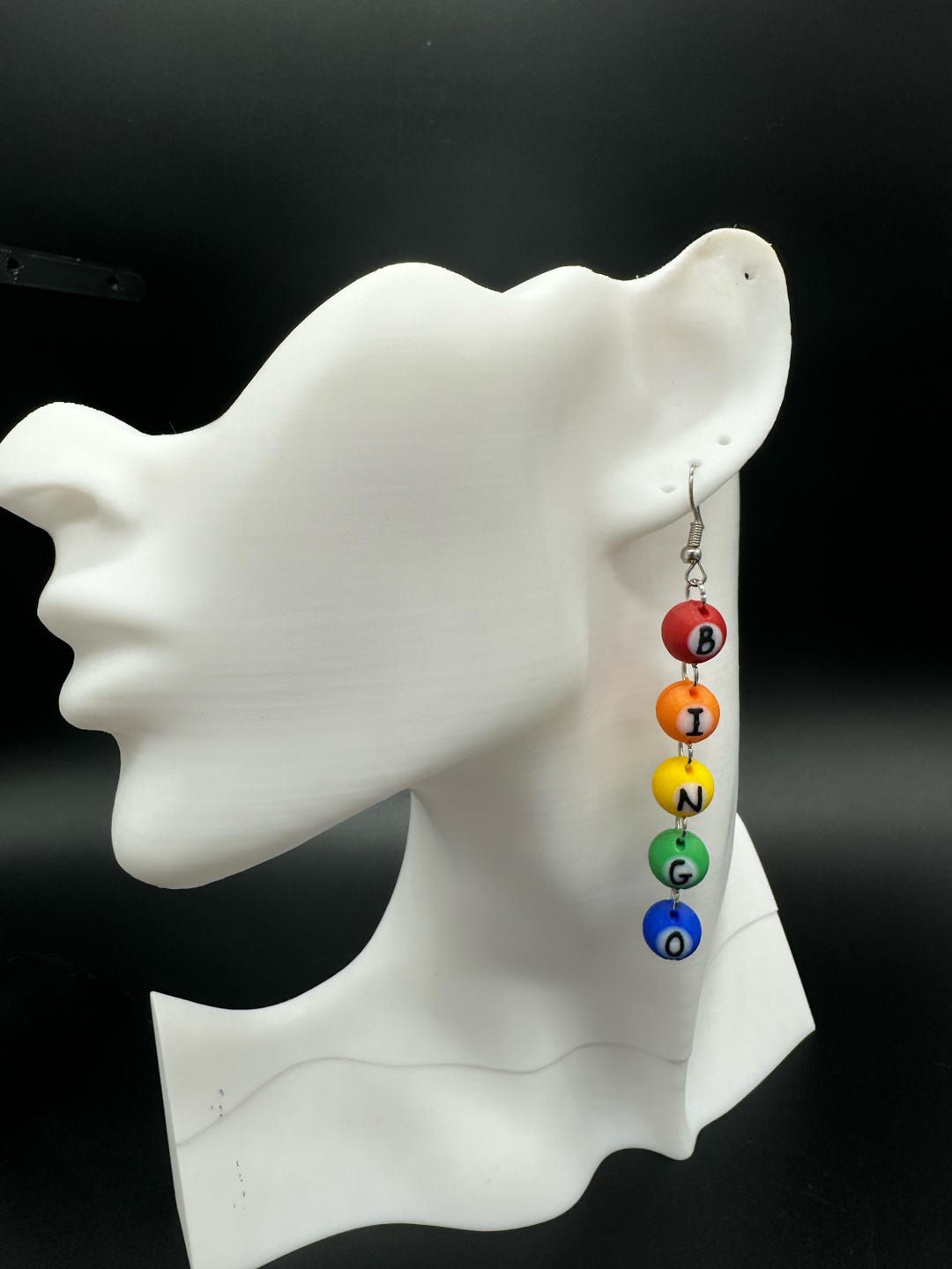 BINGO Dangle Jewelry | 3D Printed Game Night Accessory, Fun Gift for ...