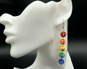 BINGO Baumeln Schmuck | 3D gedrucktes Spielabend-Accessoire, lustiges Geschenk für Bingo-Liebhaber