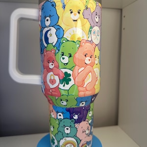 40oz cute bears glossy tumbler