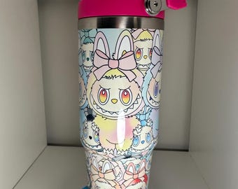 30oz Cute Energy Monster Bubu Water Bottle Tumbler