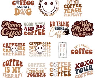 Coffee Quote SVG Bundle | Barista Clipart, Cafe Designs (Instant Download)