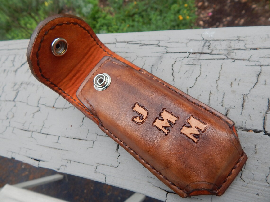 Leatherman Pouch..custom Leather Leatherman Sheath W/ Marine | Etsy