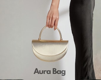 Gold Mini Top Handle Bags, Elegant Evening Handbag for Women, Luxury Party Purse, Wedding Dinner & Special Occasion Bag, Woman Bags