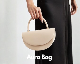Beige Mini Top Handle Bag, Elegant Neutral Evening Handbag for Women, Luxury Formal Purse for Wedding, Party & Special Events, Evening Bags