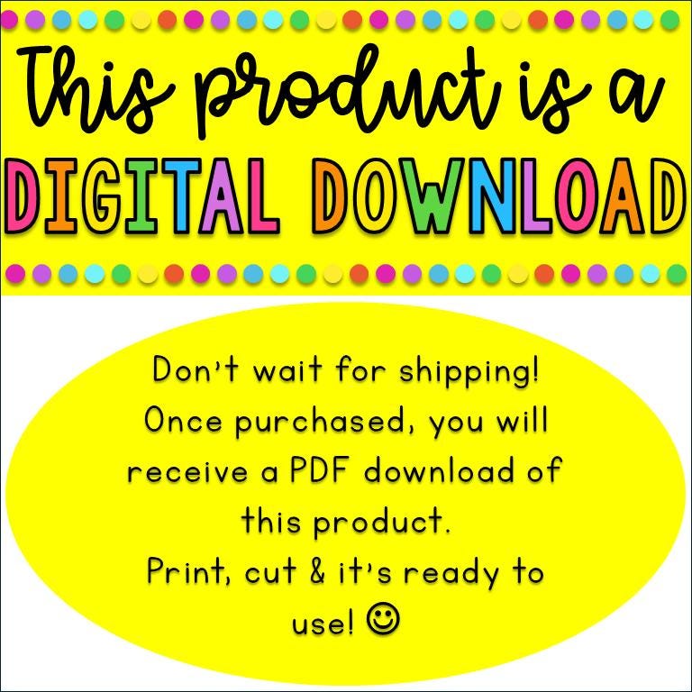 Following Directions: One & Two Step Direction Cards - Etsy