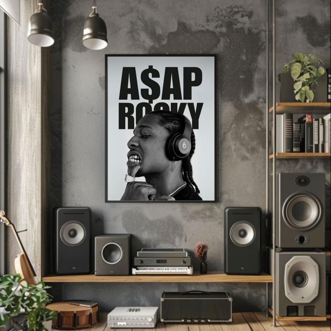 ASAP Rocky | Artist Poster | Music Poster - Etsy