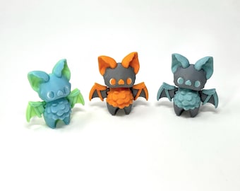 Bat Pixie Figurine | Cute Bat | Bobblehead Collectible | 3D Printed Gift
