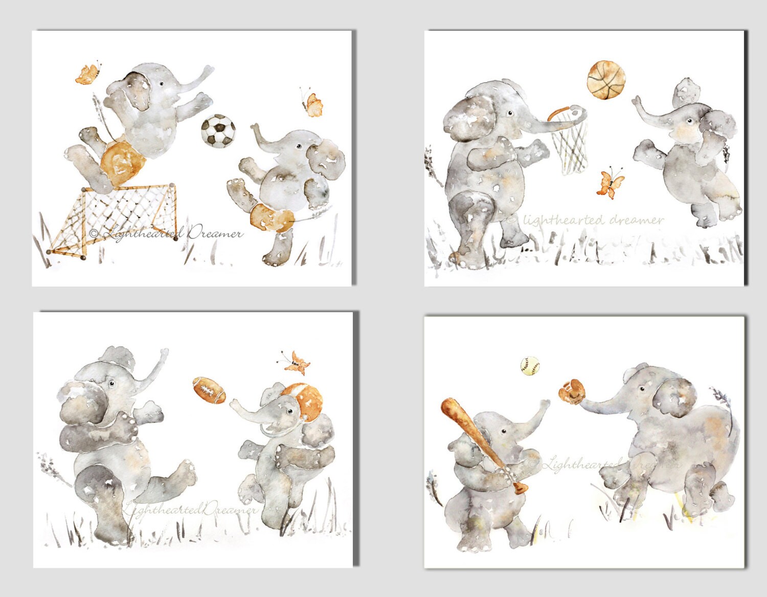 Elephant Nursery Print Baby Boy Nursery Toddler Bedroom - Etsy