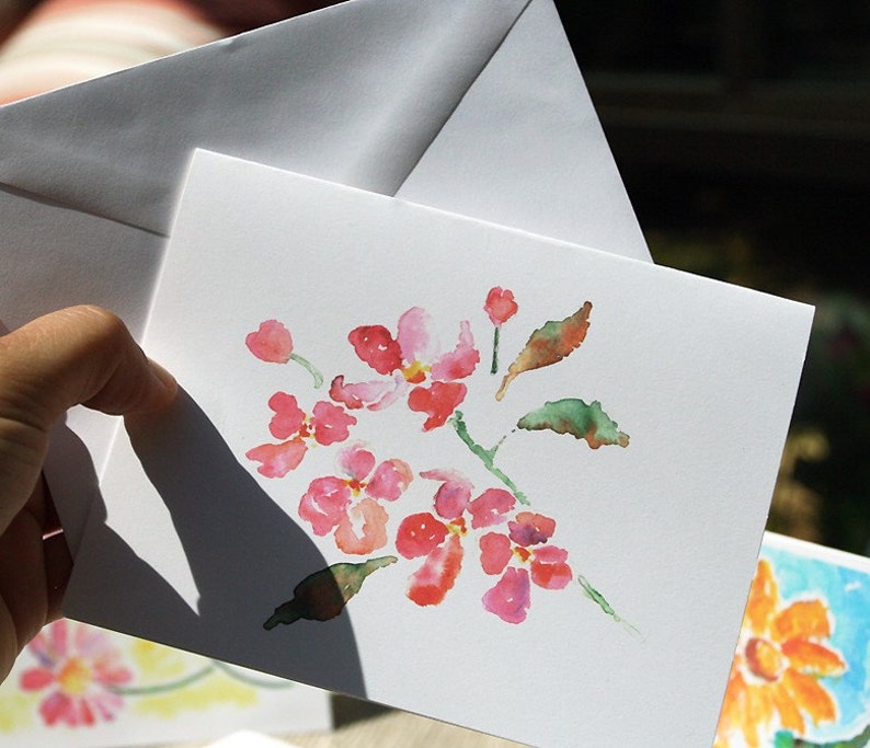 floral notecard floral notecard