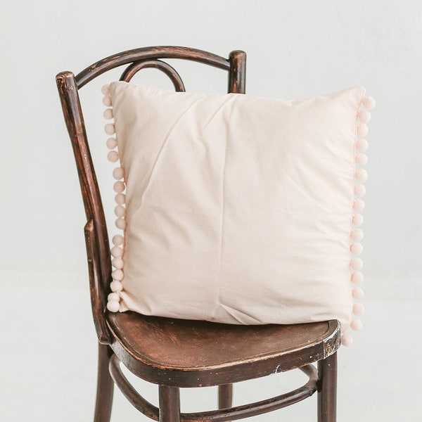 Teepee Cushion, Pom Pom Cushion, Throw Pillow, Pillow Cover, Chair Cushion, Teepee Pillow, Kids Pillow, Cotton Pillow,Decorative Pillow,Boho