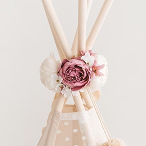 Peony Floral Garland for Baby Showers & Weddings, Beautiful Photo Prop, Teepee Decoration by MINICAMP