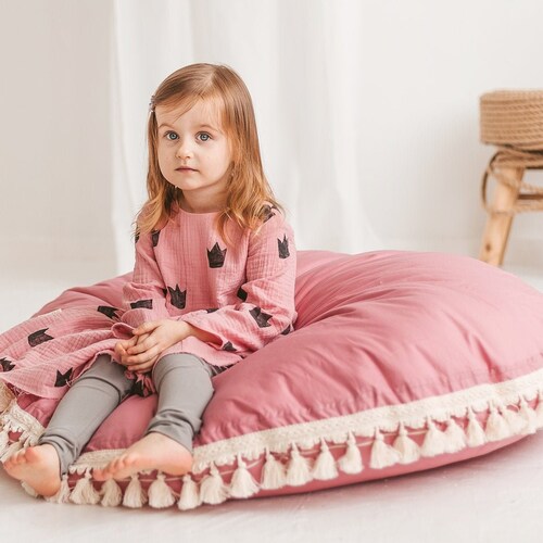 Large Floor Cushion for Kids Teepee Tent Rose Floor Pillow Etsy UK