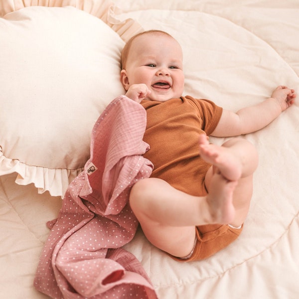 Baby Burp Cloths, Muslin Swaddle Blankets from Ultra soft & Breathable Muslin