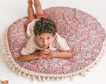 Cuscino da pavimento per bambini, decorazione per angolo lettura, cuscino da pavimento per bambini, cuscino da pavimento grande, cuscino da pavimento rotondo per bambini piccoli, regalo di compleanno per bambini